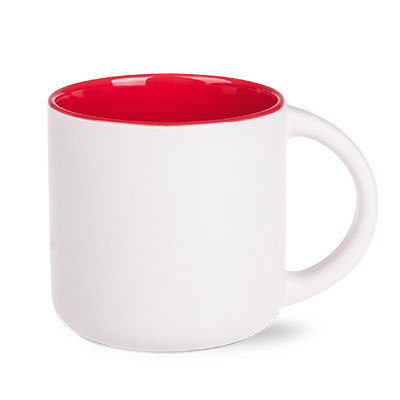 bianco satinato / rosso