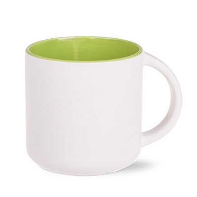 bianco satinato / verde chiaro